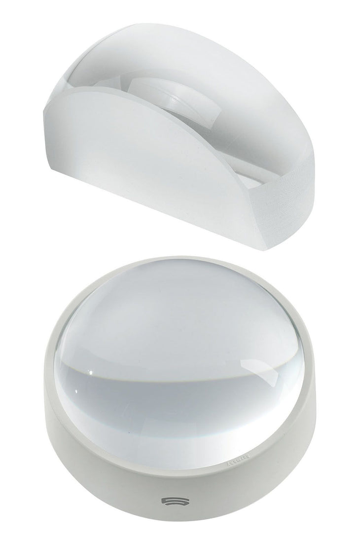 Visolett-Lupe und Visolett-Lupensegment von SCHWEIZER Optik; VisiAid - Sehhilfen.