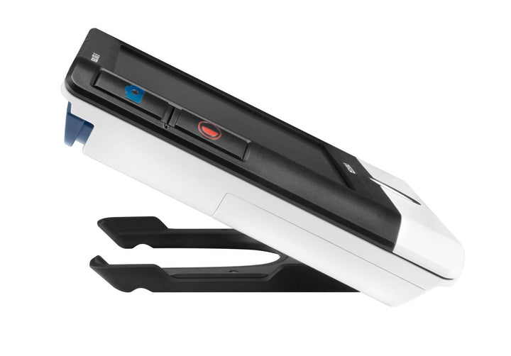 Die elektronische Lupe visolux Digital HD von ESCHENBACH hat einen Standfuß mit ergonomischem Neigungswinkel; VisiAid - Sehhilfen.