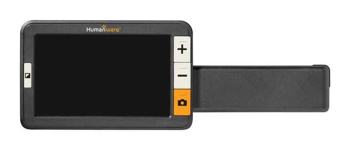 Die elektronische Lupe explore 5 von Humanware; kann als Tischgerät, Tablet oder Handlupe genutzt werden VisiAid - Sehhilfen.
