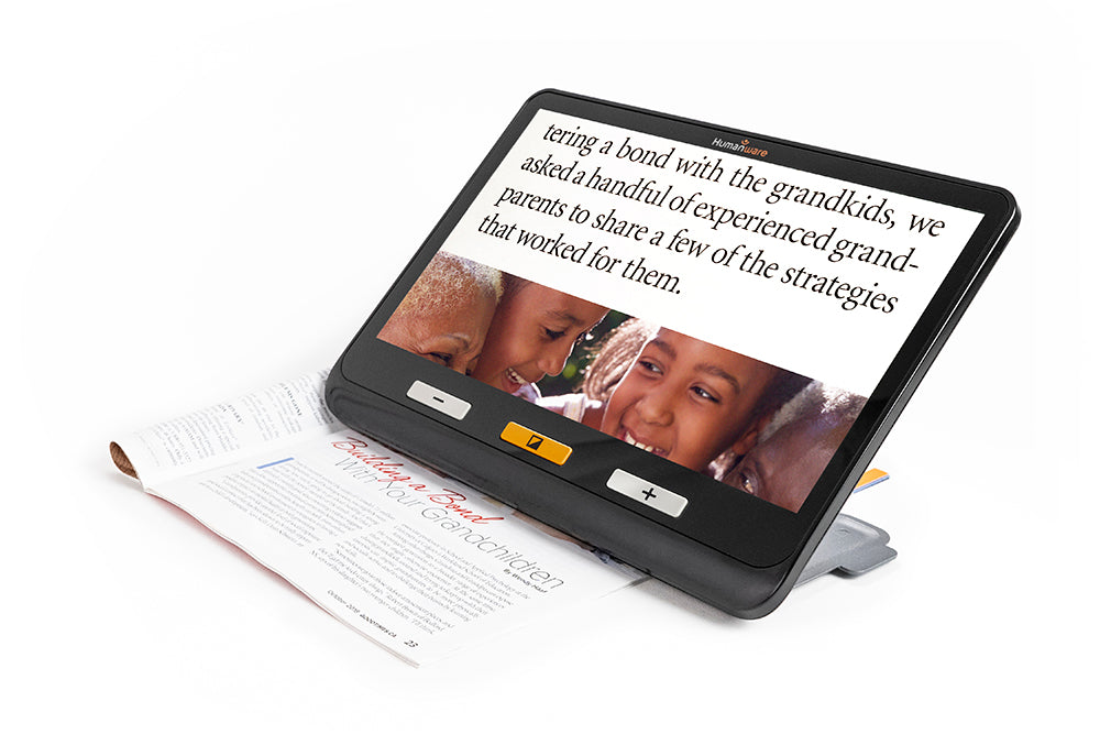 Electronic magnifier explore 12 from Humanware with 12 inch touch ...