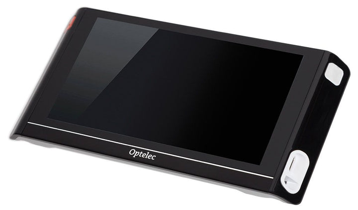 Die elektronische Lupe mit Vorlesefunktion 6 HD Speech von Optelec hat ein hochauflösendes 6“ Touch-Display mit großen Bildelementen; VisiAid - Sehhilfen.