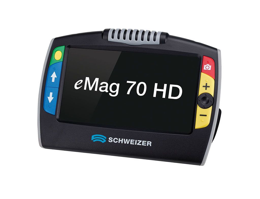 Elektronische Lupe eMag 70 HD von SCHWEIZER Optik; VisiAid - Sehhilfen.