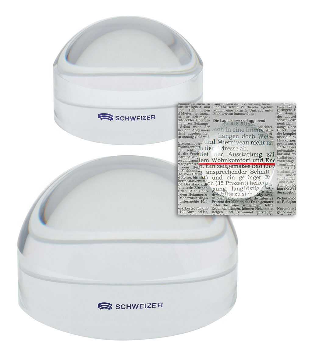 Bright field magnifier acrylic with reading line and 1.8x magnification ...