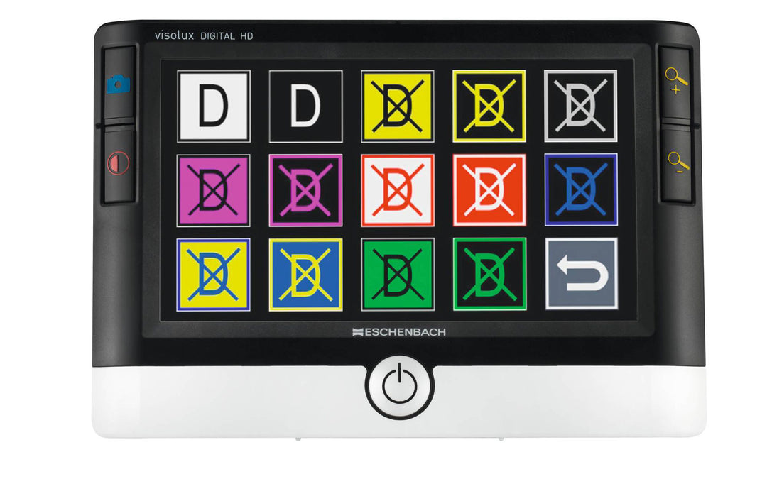 Die elektronische Lupe visolux Digital HD von ESCHENBACH verfügt über ein besonders großes und reflexionsfreies 7-Zoll-Display; VisiAid - Sehhilfen.